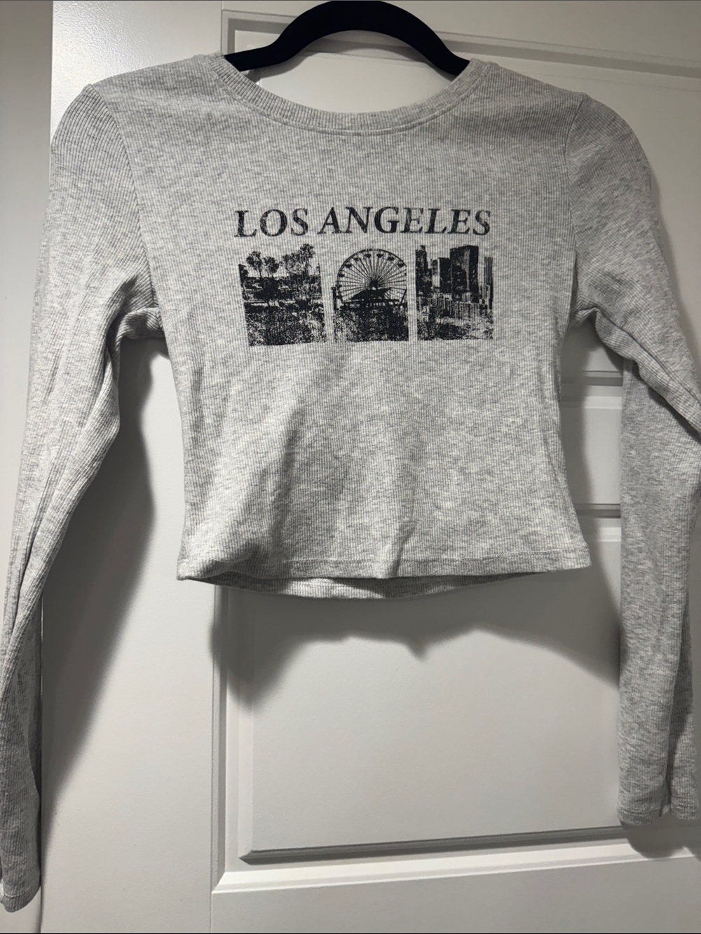 Garage Gray Los Angeles Graphic Long Sleeve Tee